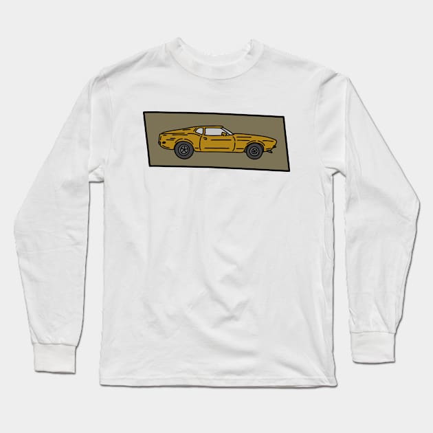 classic muscle car Long Sleeve T-Shirt by fokaction